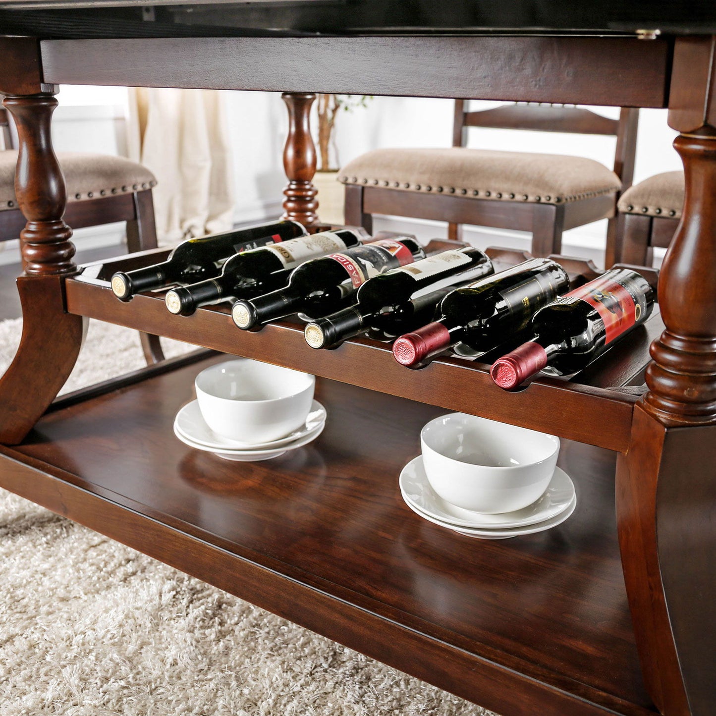 Jordyn - Dining Table - Brown Cherry