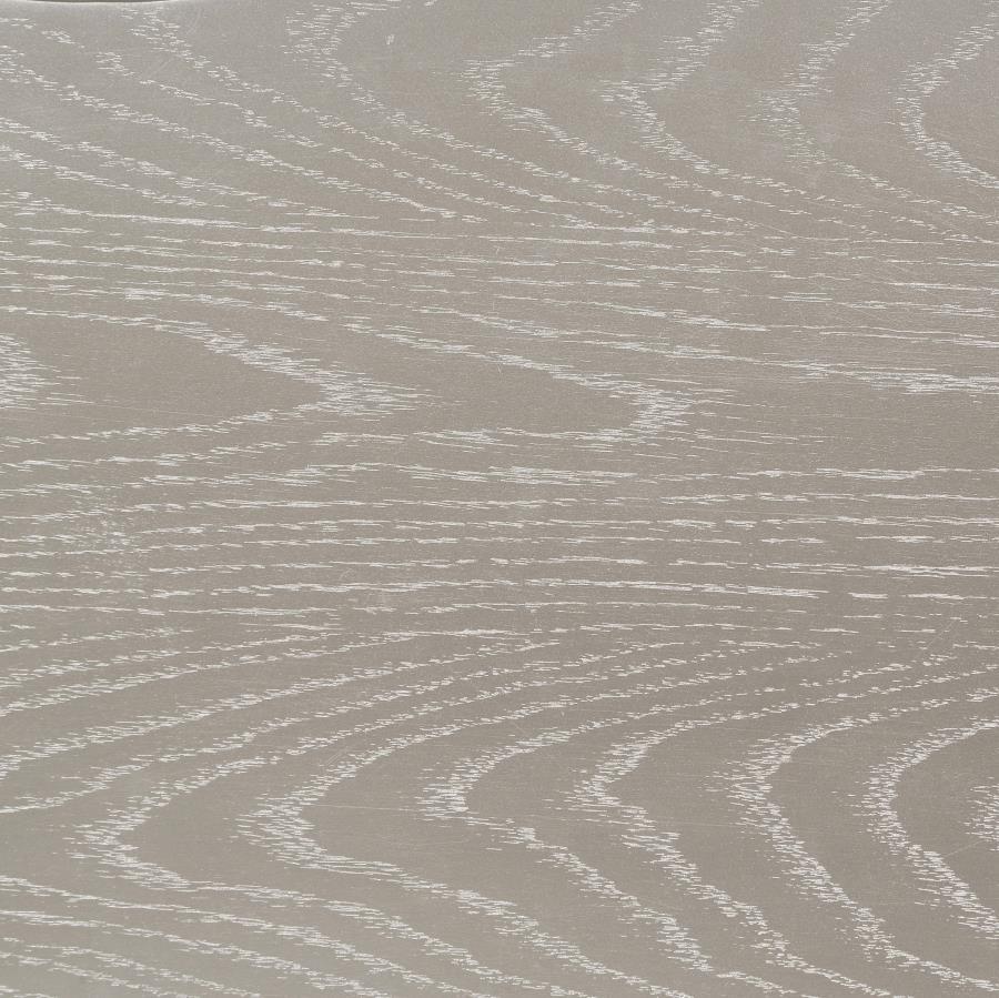 Evangeline - Curved Fabric Upholstered Bench - Silver Oak