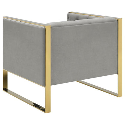 Eastbrook - Velvet Upholstered Tufted Sofa Set