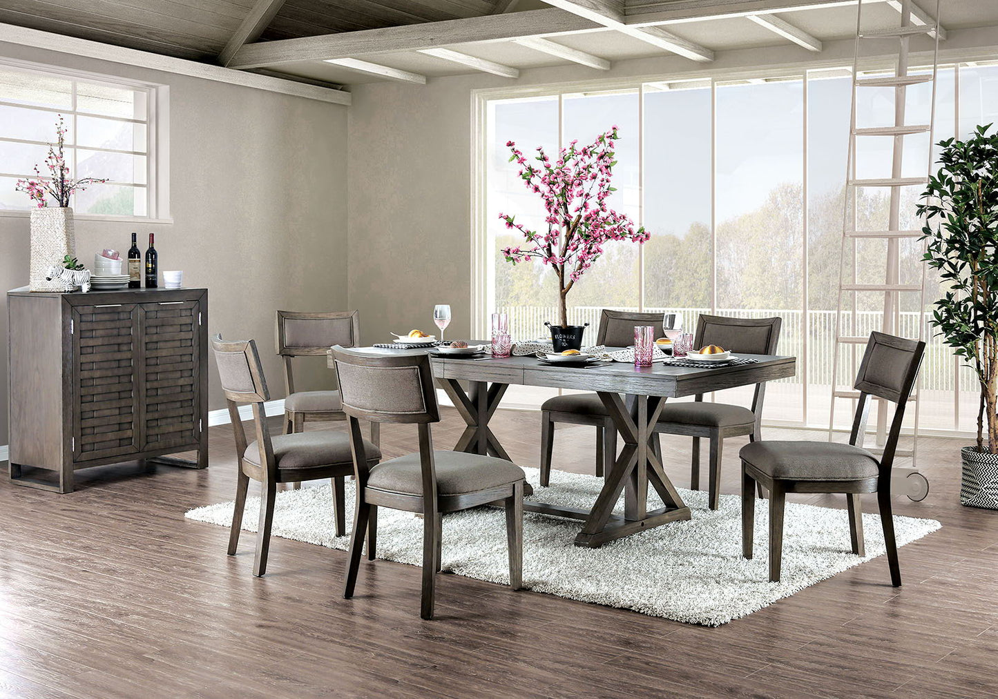 Leeds - Dining Table - Gray