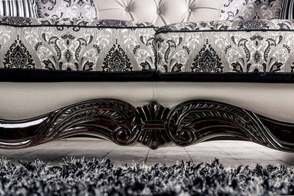 Crespignano - Sofa - Black / Gray