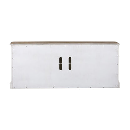Magnolia Manor - 4 Doors TV Console - White