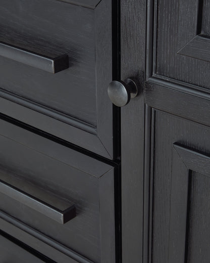 Foyland - Black / Brown - Door Chest