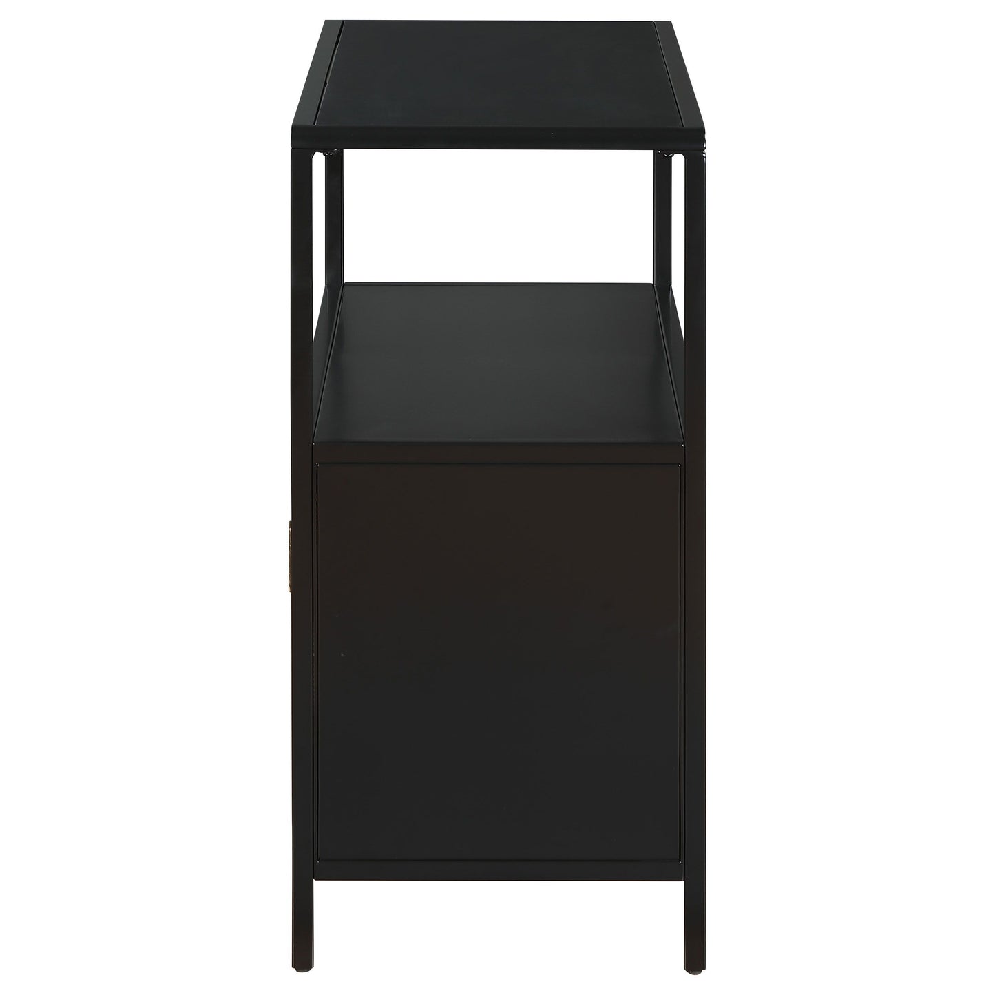 Amherst - 2-Door Radio Weave Cane Metal Accent Cabinet