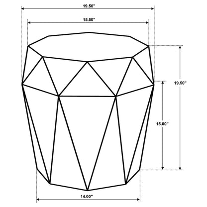Jacinto - Octagonal Solid Mango Wood Side Table