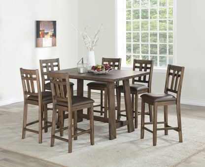 Saranac - Counter Chair (Set of 2) - Dark Brown