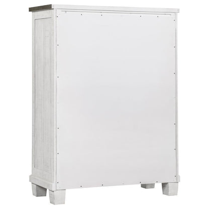 Lilith - 5-Drawer Bedroom Chest - Distressed White