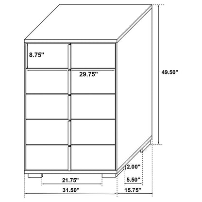 Marceline - 5-Drawer Bedroom Chest