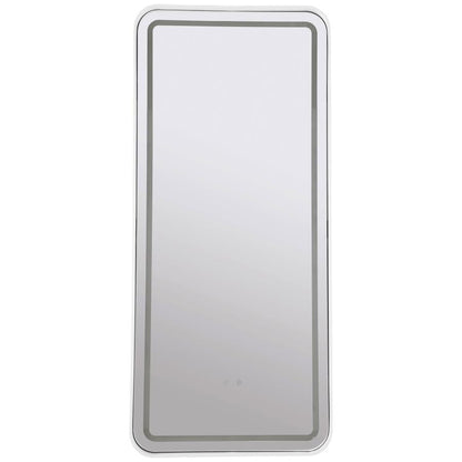 Glendora - LED Standing Mirror Bluetooth Speakers - Black