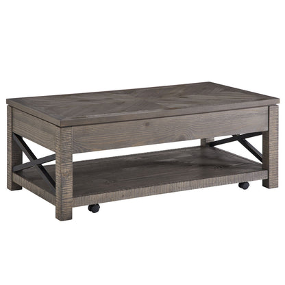 Dexter - Lift Top Cocktail Table - Brown