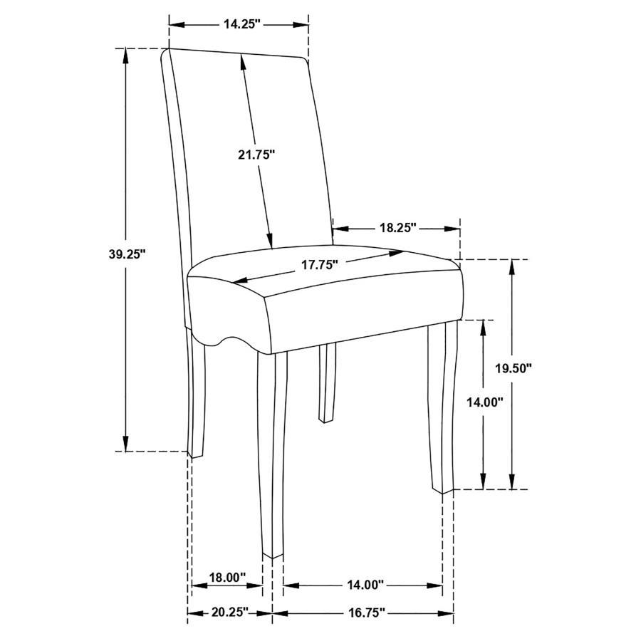 Stanton - Upholstered Dining Side Chairs (Set of 2) - Gray