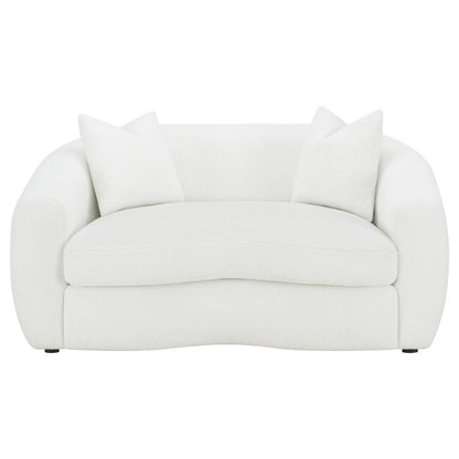 Isabella - Faux Sheepskin Upholstered Sofa Set