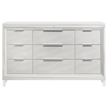 Marmore - 9-Drawer Dresser Cabinet - White
