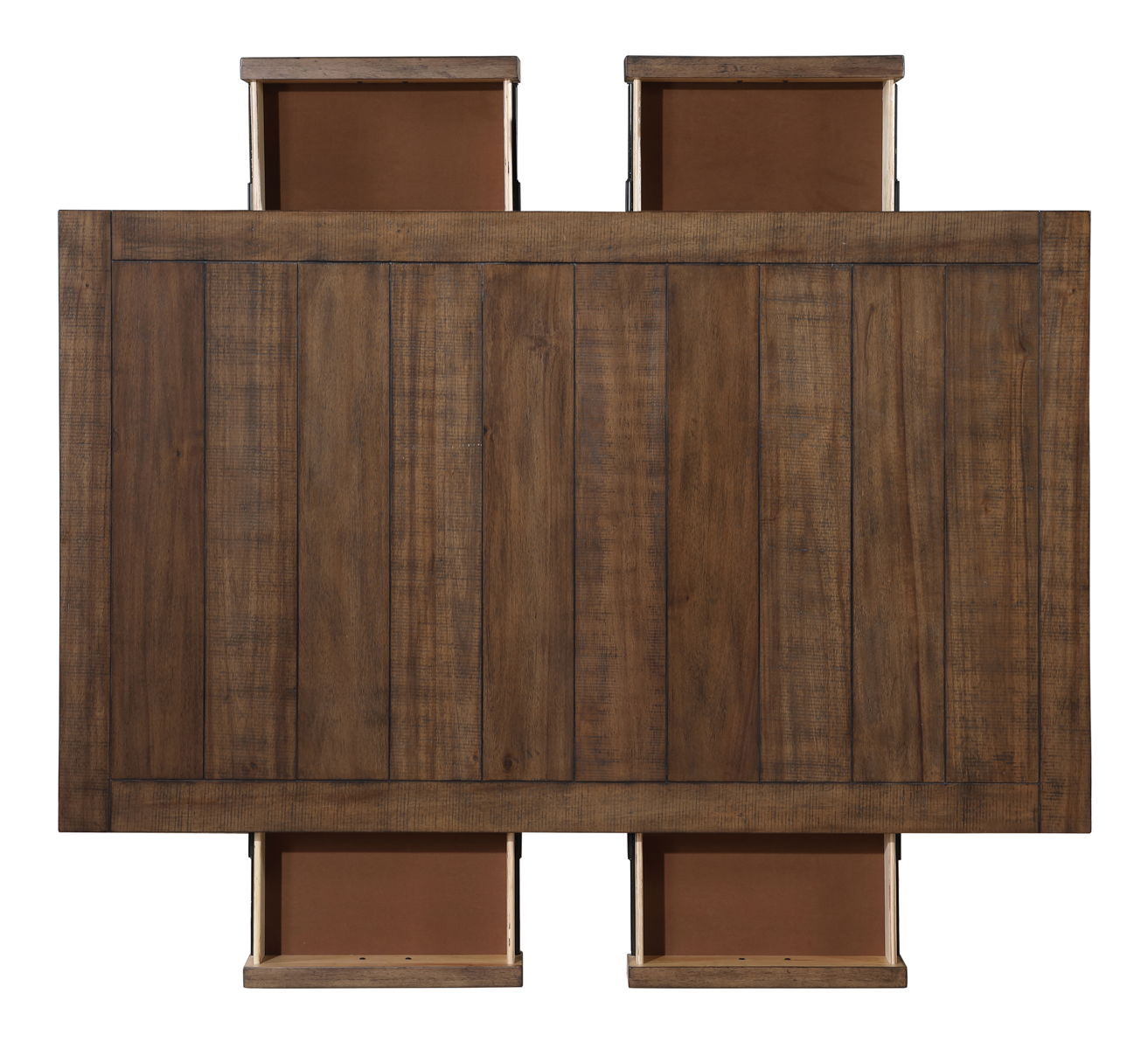 Joanna - 4 Drawer Dining Table - Brown