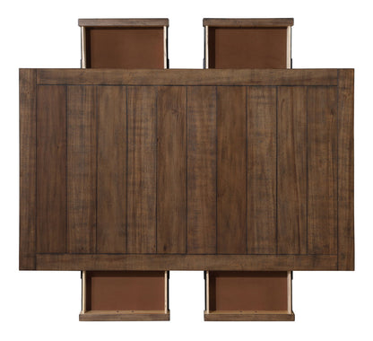 Joanna - 4 Drawer Dining Table - Brown