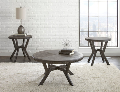 Alamo - Round Cocktail Table - Gray