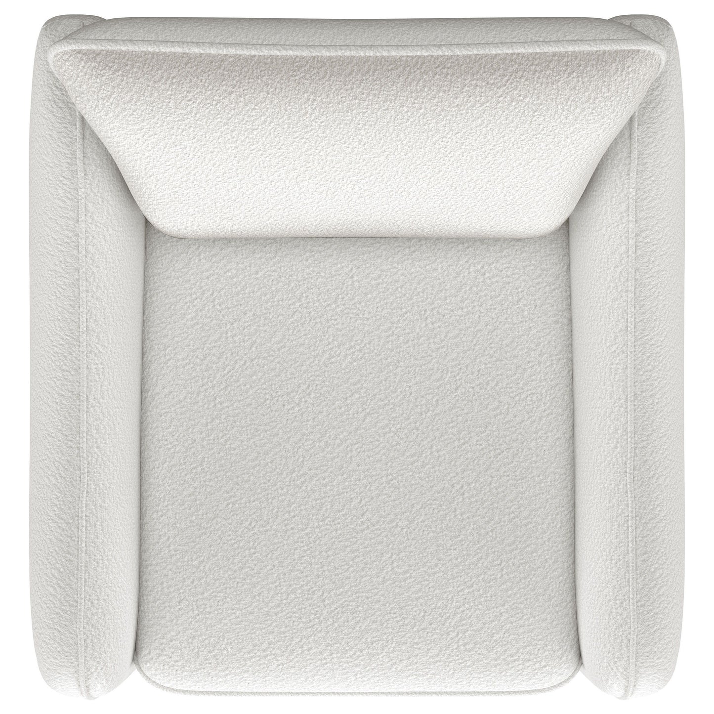 Madia - Upholstered Sloped Arm Swivel Glider Chair - Vanilla