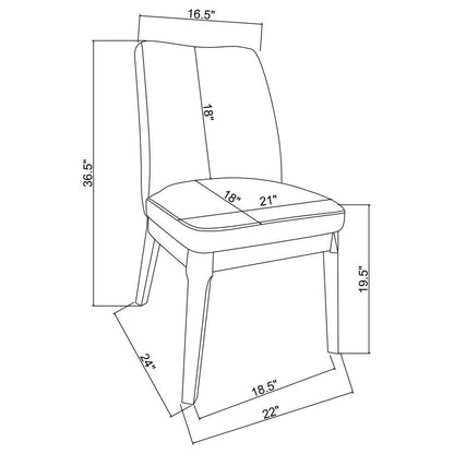 Carissa - Upholstered Dining Side Chair (Set of 2)