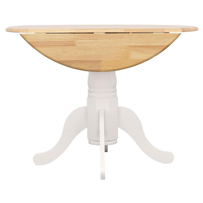 Allison - Round Drop Leaf Extension Dining Table - White