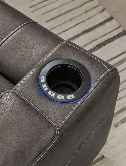 Feazada - Power Recliner With Adj Headrest