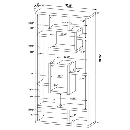 Corey - 8-Shelf Bookshelf