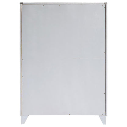 Larue - 5-Drawer Bedroom Chest - Silver