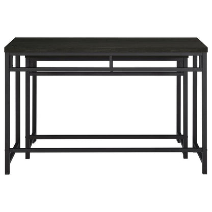 Hawes - 4 Piece Multipurpose Counter Height Table Set - Black