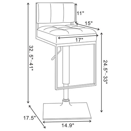 Alameda - Square Adjustable Bar Stool