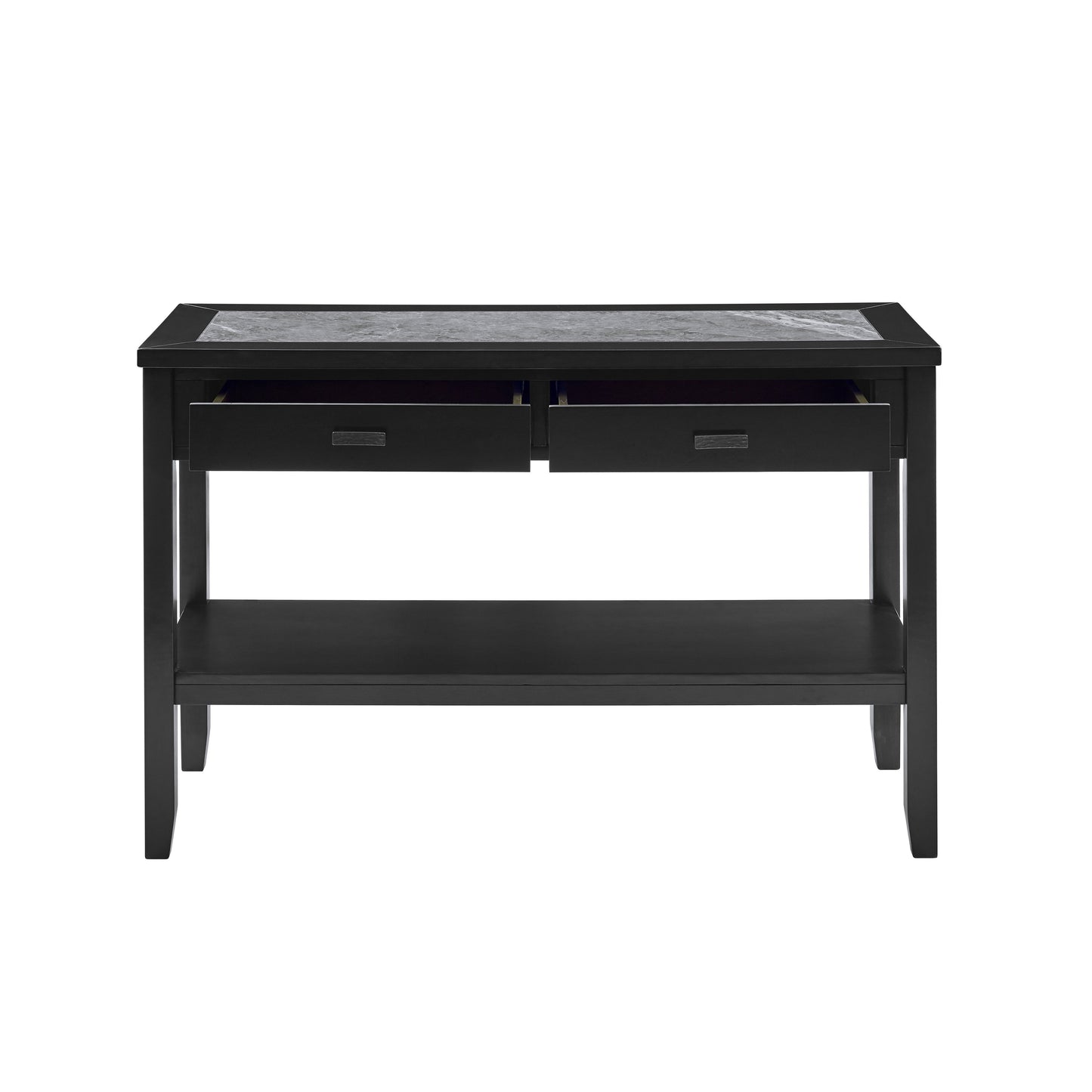 Garvine - Sintered Stone Sofa Table - Black