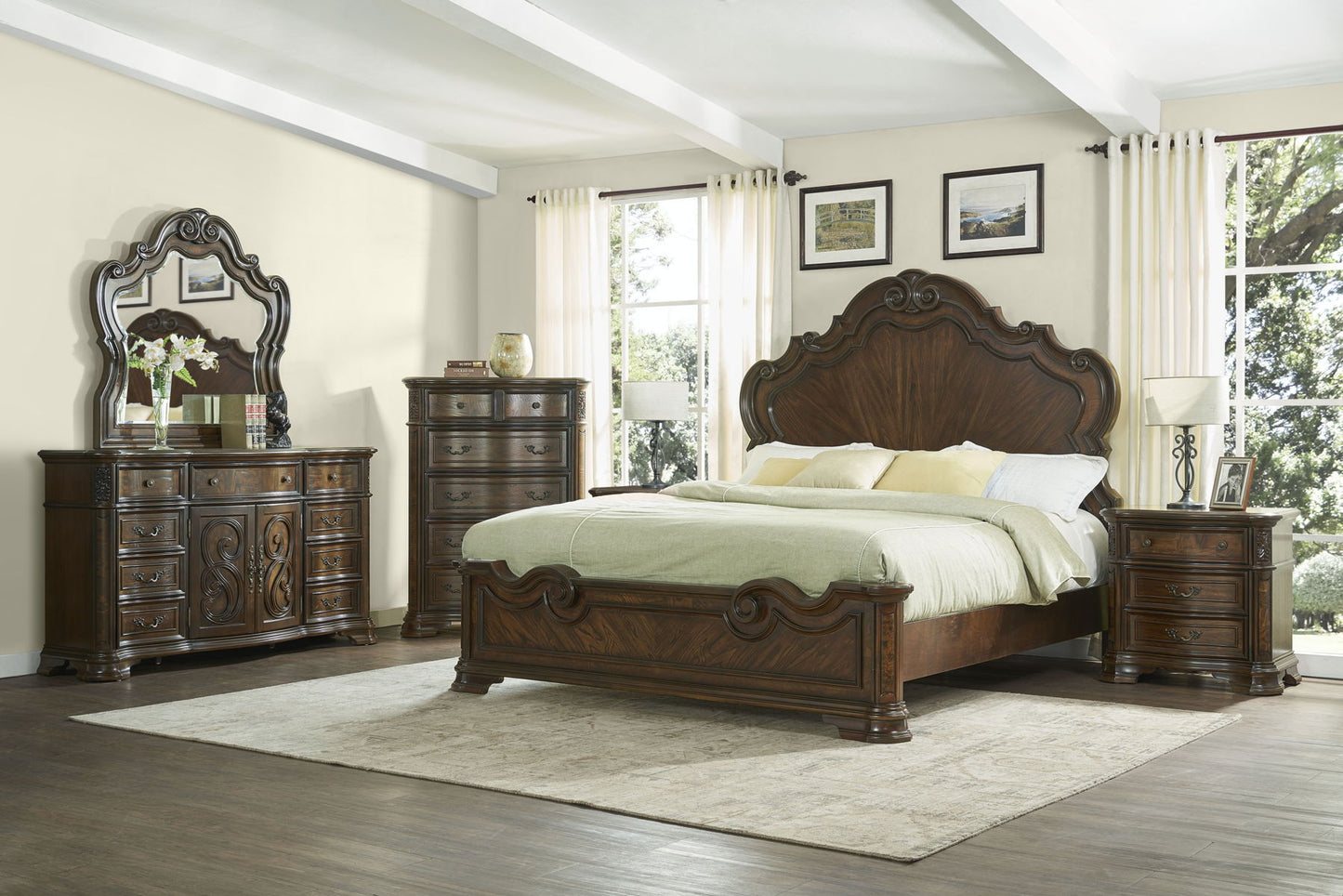 Royale - Nightstand With USB And Power Outlet - Dark Brown