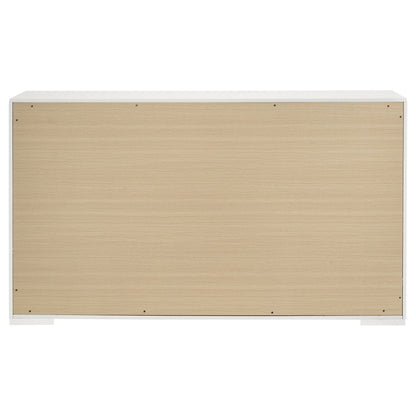 Ives - 6-Drawer Dresser Cabinet - White High Gloss