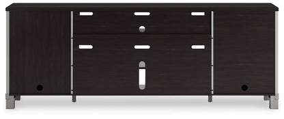 Darborn - Gray / Brown - Xl TV Stand W/Fireplace Option