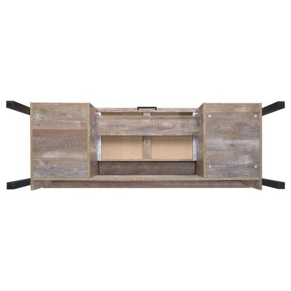 Samson - 4-Drawer Office Computer Desk - Weathered Oak