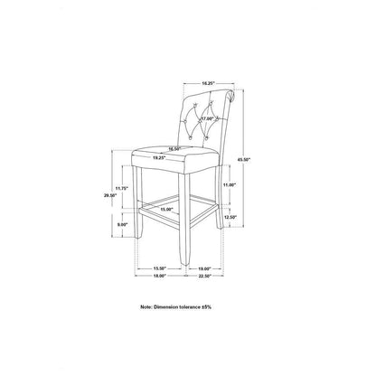 Balboa - Fabric Upholstered Bar Chair (Set of 2)