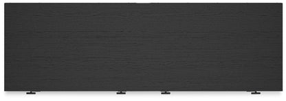 Charlang - Black / Gray - Six Drawer Dresser