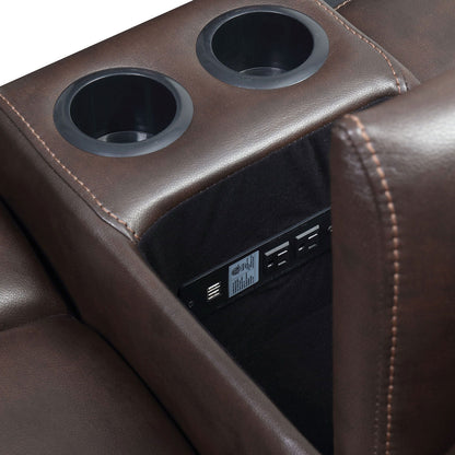 Chenai - Glider Loveseat - Brown