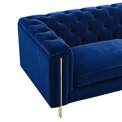 Charlene - Velvet Button Tufted Sofa