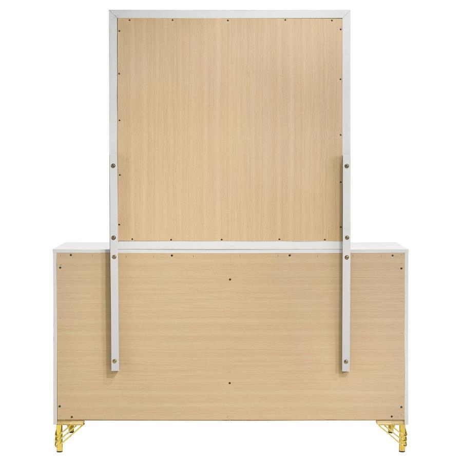 Lucia - 6-Drawer Dresser With Mirror - White