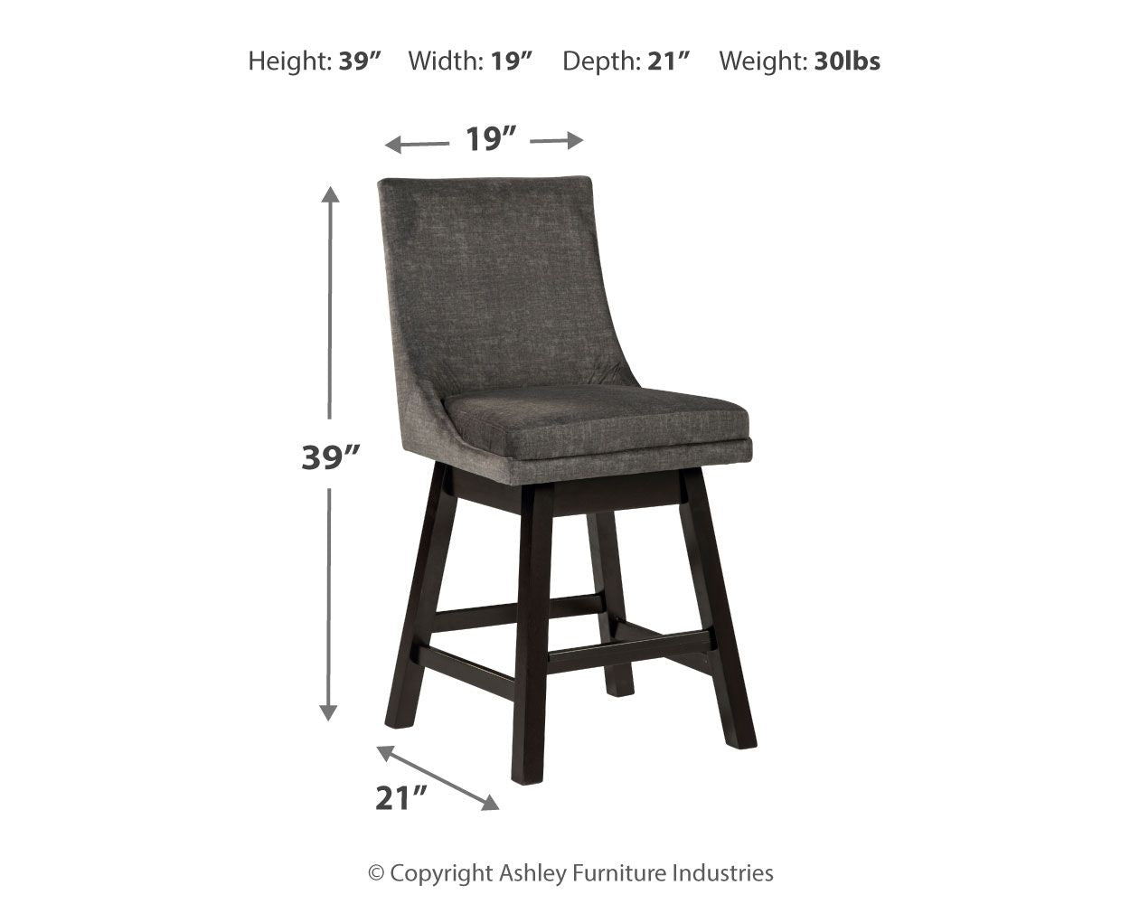 Tallenger - Swivel Barstool (Set of 2)