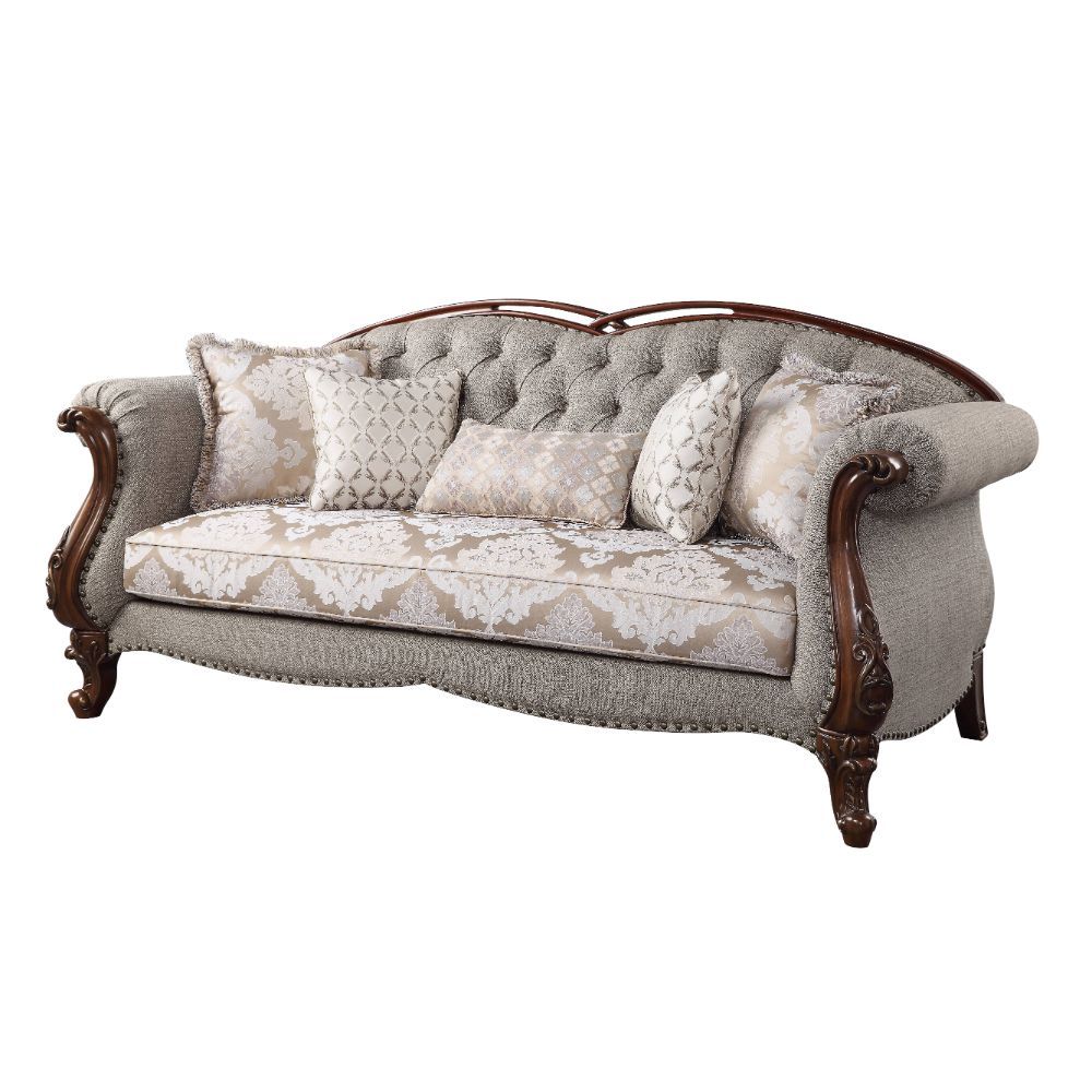 Miyeon - Sofa - Fabric & Cherry