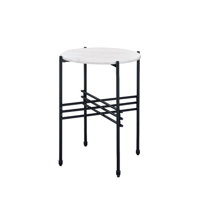 Taigi - Chair & Table - Gray Velvet & Black