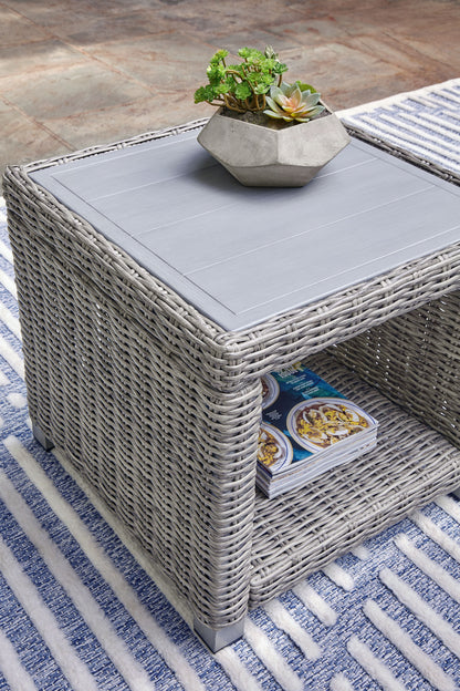 Naples Beach - Light Gray - Square End Table