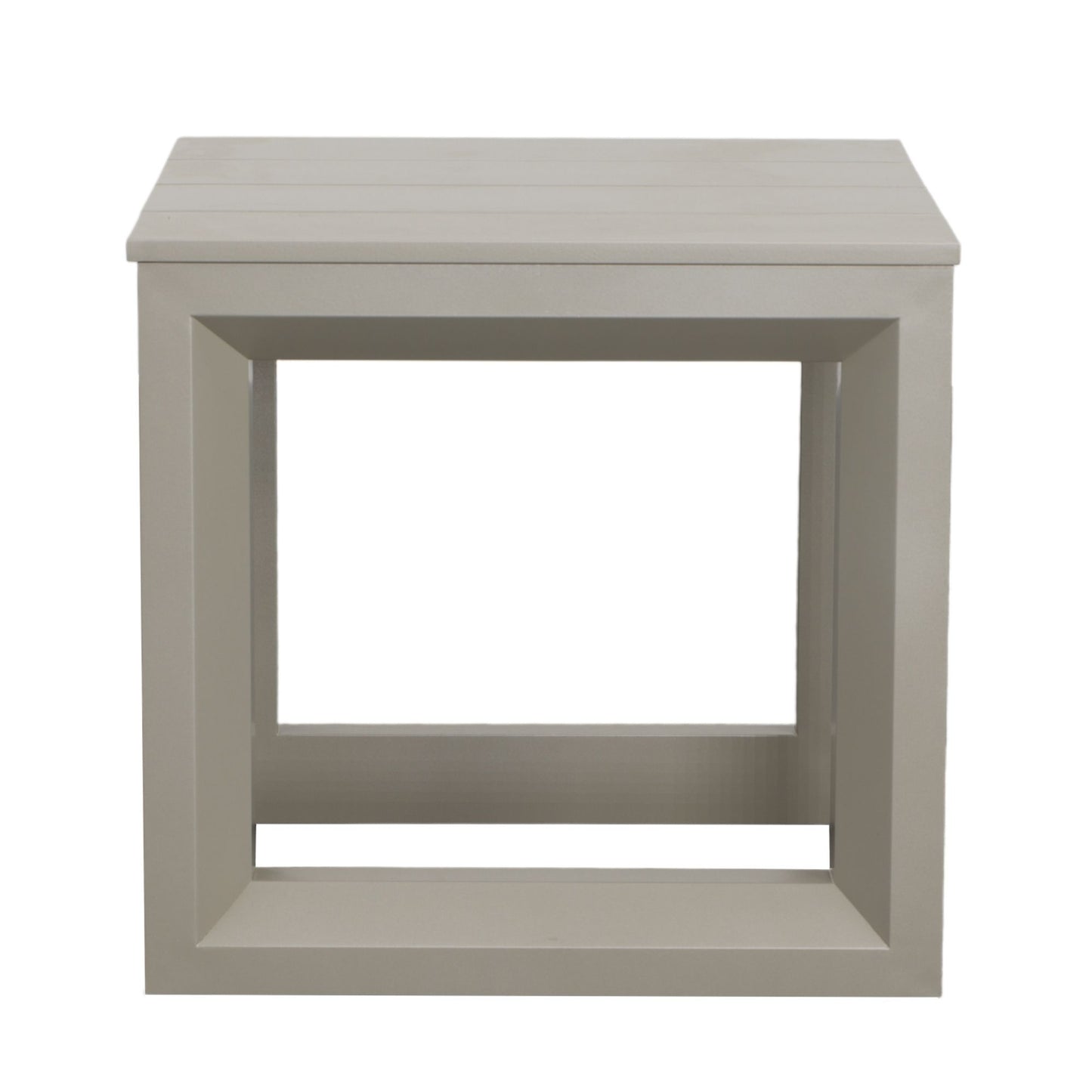Dalilah - Patio Square End Table - Gray