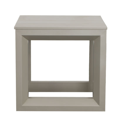 Dalilah - Patio Square End Table - Gray