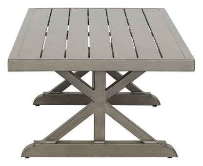 Jones - Outdoor Aluminum Coffee Table - Brown