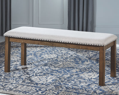 Moriville - Beige - Upholstered Bench