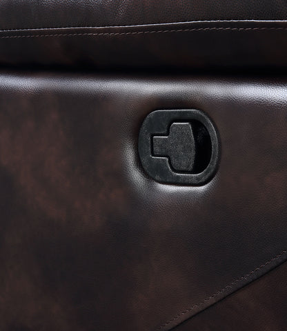 Perfiel - Sofa - 2 Tone Dark Brown Top Grain Leather