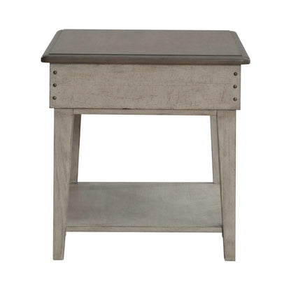 Ivy Hollow - Drawer End Table - White