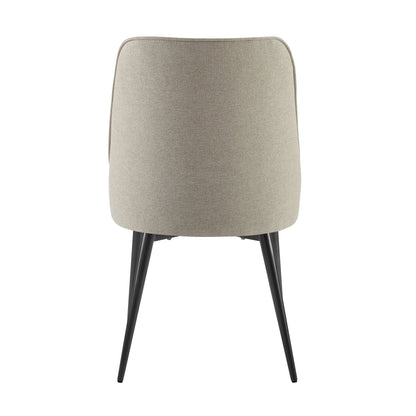 Olson - Side Chair Khaki (Set of 2) - Pearl Silver