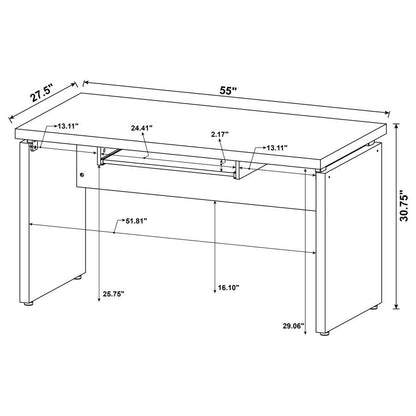 Skylar - L-Shape Desk With Mobile File Cabinet - Cappuccino